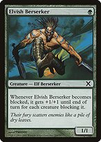 Matte Finish Tenth Edition Elvish Berserker ( #260 )