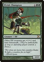 Matte Finish Tenth Edition Elvish Champion ( #261 )