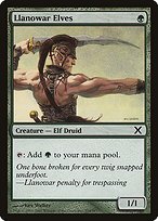 Matte Finish Tenth Edition Llanowar Elves ( #274 )