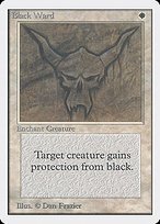 Matte Finish Unlimited Edition Black Ward ( #5 )
