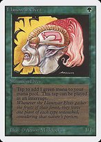 Matte Finish Unlimited Edition Llanowar Elves ( #211 )