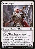 Matte Finish Double Masters 2022 Militia Bugler ( #19 )