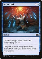 Matte Finish Double Masters 2022 Mana Leak ( #58 )