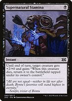 Matte Finish Double Masters 2022 Supernatural Stamina ( #93 )