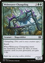 Matte Finish Double Masters 2022 Webweaver Changeling ( #164 )