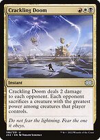 Matte Finish Double Masters 2022 Crackling Doom ( #196 )