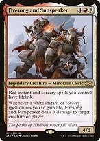 Matte Finish Double Masters 2022 Firesong and Sunspeaker ( #215 )