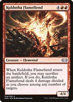 Glossy Finish Double Masters Kuldotha Flamefiend ( #134 )