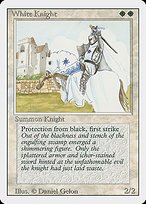 Matte Finish Revised Edition White Knight ( #44 )