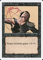 Matte Finish Revised Edition Unholy Strength ( #133 )