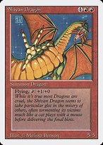 Matte Finish Revised Edition Shivan Dragon ( #177 )