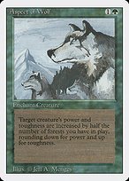 Matte Finish Revised Edition Aspect of Wolf ( #186 )