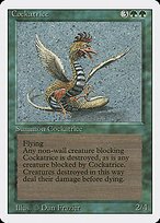 Matte Finish Revised Edition Cockatrice ( #189 )
