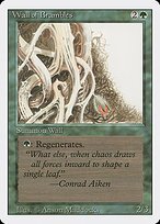 Matte Finish Revised Edition Wall of Brambles ( #224 )