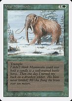 Matte Finish Revised Edition War Mammoth ( #228 )
