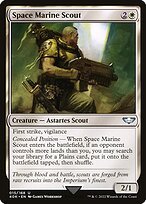 Matte Finish Warhammer 40,000 Commander Space Marine Scout ( #15 )