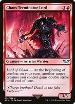 Matte Finish Warhammer 40,000 Commander Chaos Terminator Lord ( #74 )
