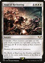 Matte Finish Warhammer 40,000 Commander Hour of Reckoning ( #187 )