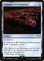 Matte Finish Warhammer 40,000 Commander Talisman of Dominance ( #255 )
