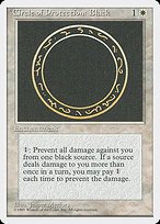 Glossy Finish Fourth Edition Circle of Protection: Black ( #14 )