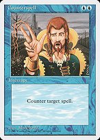 Glossy Finish Fourth Edition Counterspell ( #65 )