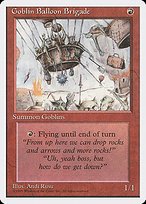 Glossy Finish Fourth Edition Goblin Balloon Brigade ( #197 )