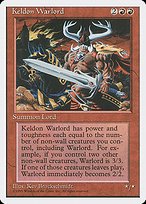 Glossy Finish Fourth Edition Keldon Warlord ( #207 )