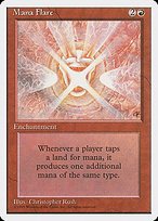 Glossy Finish Fourth Edition Mana Flare ( #211 )