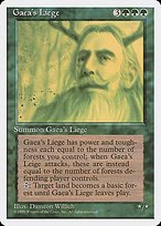 Glossy Finish Fourth Edition Gaea's Liege ( #247 )