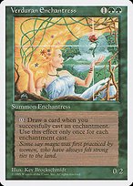 Glossy Finish Fourth Edition Verduran Enchantress ( #281 )