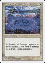 Glossy Finish Fifth Edition Circle of Protection: Blue ( #18 )