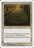 Glossy Finish Fifth Edition Circle of Protection: Green ( #19 )
