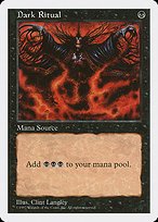 Glossy Finish Fifth Edition Dark Ritual ( #153 )
