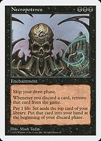 Glossy Finish Fifth Edition Necropotence ( #182 )