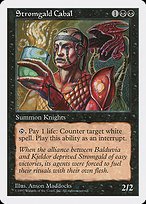 Glossy Finish Fifth Edition Stromgald Cabal ( #195 )