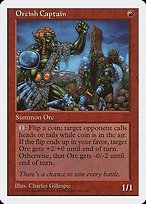 Glossy Finish Fifth Edition Orcish Captain ( #254 )