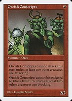 Glossy Finish Fifth Edition Orcish Conscripts ( #255 )