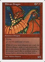 Glossy Finish Fifth Edition Shivan Dragon ( #267 Variant)