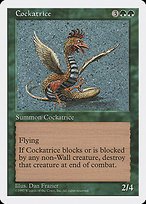 Glossy Finish Fifth Edition Cockatrice ( #284 )