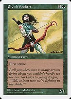 Glossy Finish Fifth Edition Elvish Archers ( #292 )