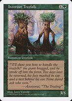 Glossy Finish Fifth Edition Ironroot Treefolk ( #305 )