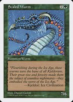 Glossy Finish Fifth Edition Scaled Wurm ( #322 )