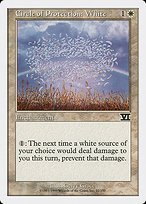 Matte Finish Classic Sixth Edition Circle of Protection: White ( #12 )
