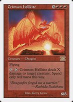 Matte Finish Classic Sixth Edition Crimson Hellkite ( #172 )