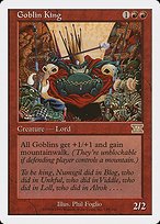 Matte Finish Classic Sixth Edition Goblin King ( #185 )