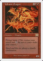 Matte Finish Classic Sixth Edition Volcanic Dragon ( #214 )
