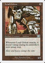 Matte Finish Classic Sixth Edition Lead Golem ( #296 )