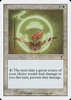 Glossy Finish Seventh Edition Circle of Protection: Green ( #8 )