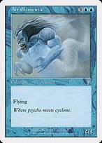Glossy Finish Seventh Edition Air Elemental ( #58 )