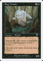 Glossy Finish Seventh Edition Bog Wraith ( #123 )